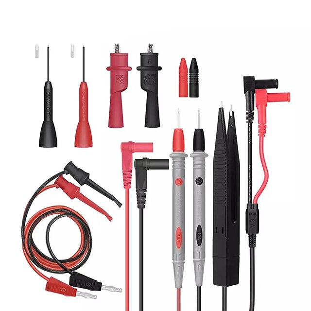 Multimeter probe 1000V 10A Electrical Multimeter Test Leads Set with Alligator Clips Hook Test