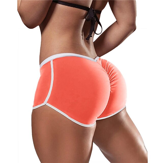 #Red Trasero fruncido Yoga pantalones cortos de cintura alta entrenamiento Shorts pantalones energ #Red Trasero fruncido Yoga pantalones cortos de cintura alta entrenamiento Shorts pantalones energ