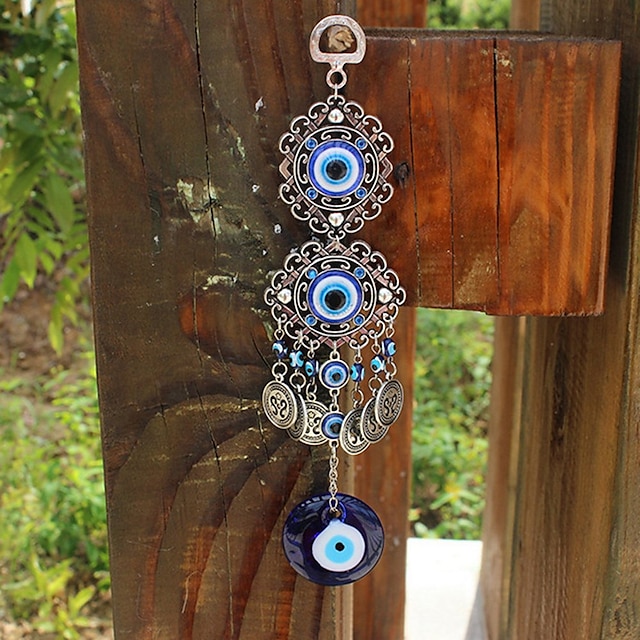  turkse blauwe ogen amulet muur bescherming opknoping geluk hanger windgong opknoping tuin home decoraties hanger ornament