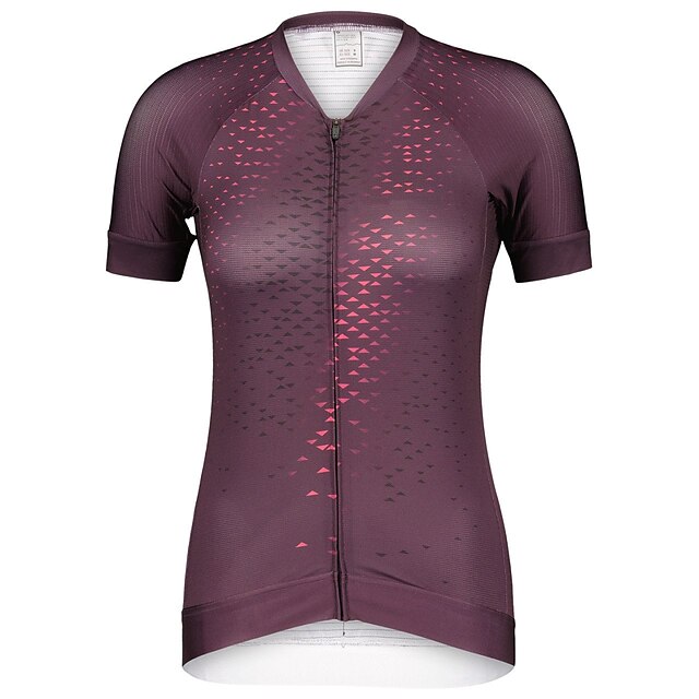 

21Grams Women's Short Sleeve Cycling Jersey Summer Spandex Purple Bike Top Mountain Bike MTB Road Bike Cycling Quick Dry Moisture Wicking Sports Clothing Apparel / Stretchy / Athleisure