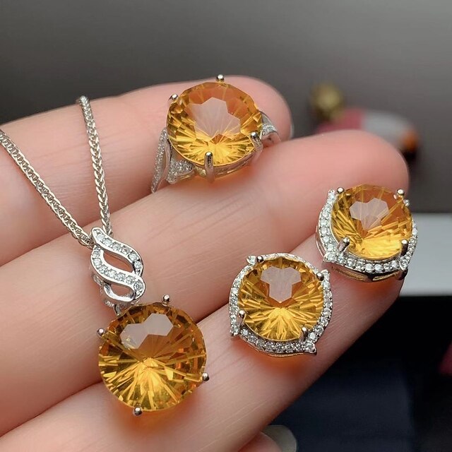 Bridal Jewelry Sets 1 set Crystal S925 