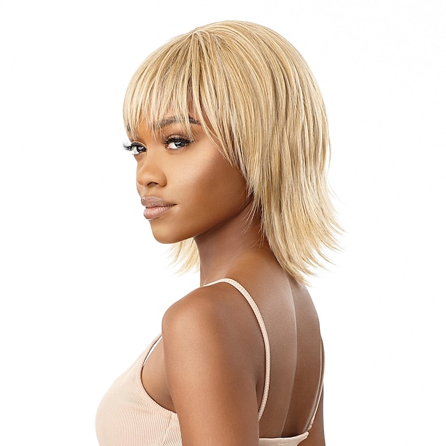 Beauty & Hair Wigs & Hair Pieces | Synthetic Wig Straight With Bangs Wig Short A1 Synthetic Hair Womens Cosplay Soft Fashion Blo