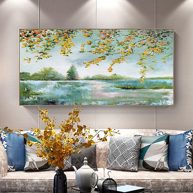 Mintura Handmade Oil Painting On Canvas Wall Art Decoration Modern Abstract Landscape Picture For Home Decor Rolled Frameless Unstretched Painting 8