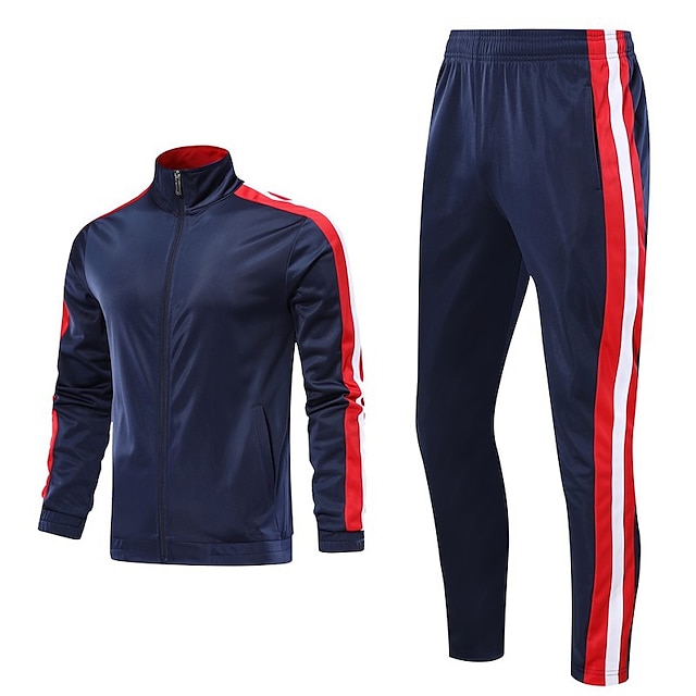 Men's Women's Tracksuit Sweatsuit 2 Piece Full Zip Casual Winter Long ...