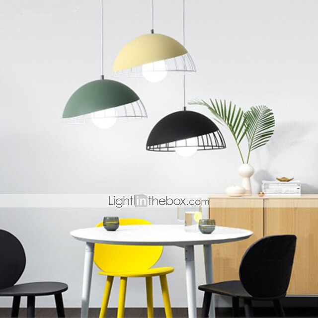 Lights & Lighting Pendant Lights | 15 cm Single Design Pendant Light Metal Novelty Painted Finishes Modern 220-240V - EE93083