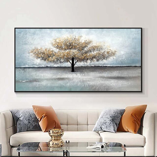 Home & Garden Wall Art | Mintura Handmade Oil Painting On Canvas Wall Art Decoration Modern Abstract Tree Picture For Home Decor