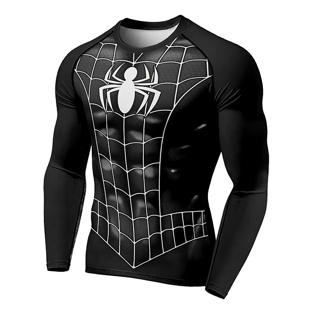 Sports & Outdoors Running, Jogging & Walking | 21Grams® Mens Long Sleeve Compression Shirt Running Shirt Top Athletic Athleisure