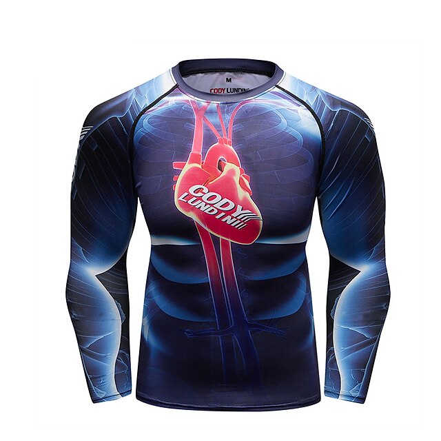 Sports & Outdoors Running, Jogging & Walking | Mens Long Sleeve Compression Shirt Running Base Layer Top Athletic Athleisure Spa