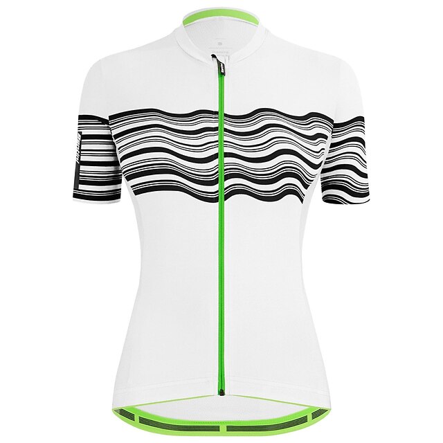 

21Grams Women's Short Sleeve Cycling Jersey Summer Spandex White Bike Top Mountain Bike MTB Road Bike Cycling Quick Dry Moisture Wicking Sports Clothing Apparel / Stretchy / Athleisure