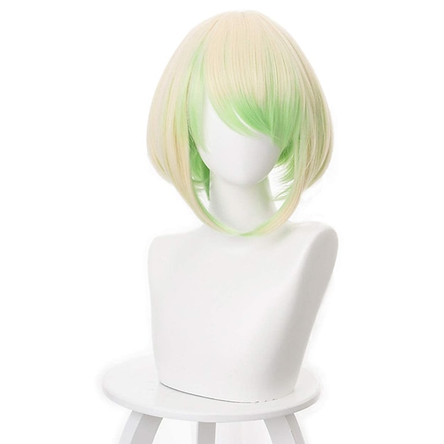 Beauty & Hair Wigs & Hair Pieces | Synthetic Wig Straight With Bangs Machine Made Wig Short A1 Synthetic Hair Womens Cosplay Sof