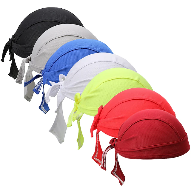 Skull Cap Beanie Do Rag UV Resistant Quick Dry Ultraviolet Resistant Dust Proof High Breathability (>15,001g) Bike / Cycling Black White Yellow Fall Winter for Men's Women's Adults' Camping / Hiking 21