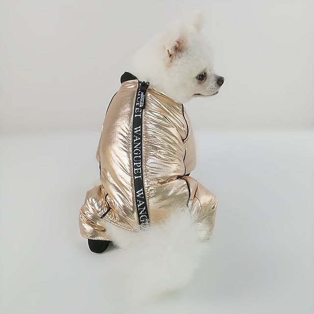  cappotto per cani, vestiti invernali per animali domestici a quattro zampe vento in metallo cani di piccola e media taglia vestiti per cani caldi e impermeabili addensati