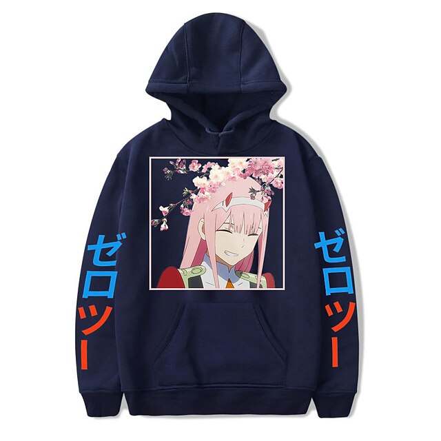 Toys & Hobbies Cosplay & Costumes | Inspired by Darling in the Franxx Zero Two 02 Hoodie Anime 100% Polyester Anime Harajuku Gra