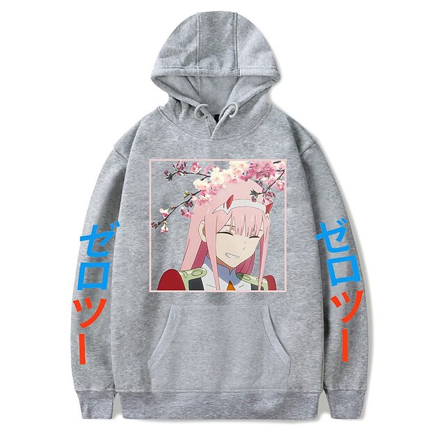 Toys & Hobbies Cosplay & Costumes | Inspired by Darling in the Franxx Zero Two 02 Hoodie Anime 100% Polyester Anime Harajuku Gra