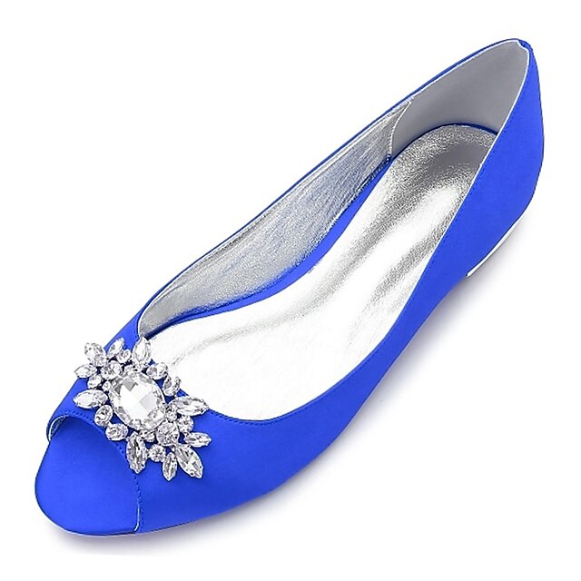 Women's Wedding Shoes Sparkling Shoes Bridal Shoes Crystal Flat Heel ...