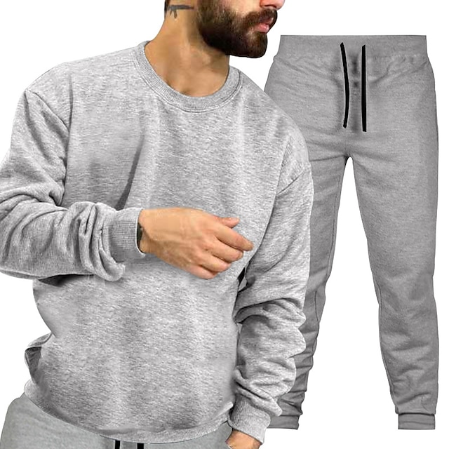 Sports & Outdoors Running, Jogging & Walking | Mens 2 Piece Quarter Zip Tracksuit Sweatsuit Casual Athleisure Winter Long Sleeve