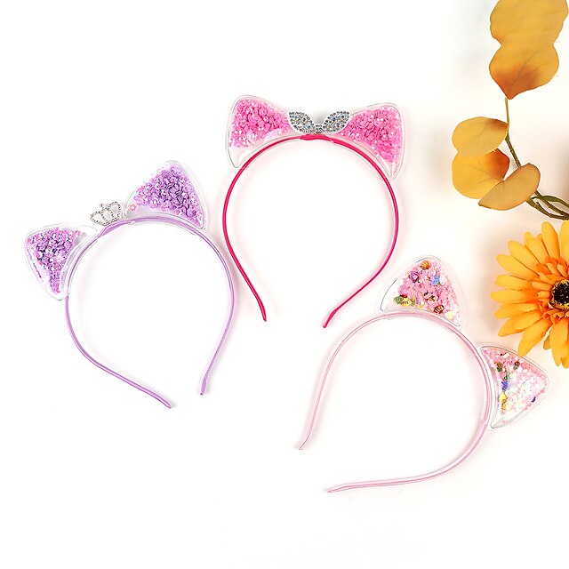 Baby & Kids Kids Accessories | 3 Pieces Kids / Toddler Girls Active / Sweet Casual / Daily / Vacation Cartoon / Geometric Sequin