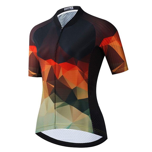 Sports & Outdoors Cycling | 21Grams Womens Short Sleeve Cycling Jersey Bike Top with 3 Rear Pockets Mountain Bike MTB Road Bike 