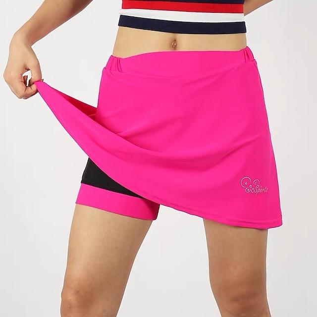 Arsuxeo Women's Cycling Skort Skirt Bike SemiForm Fit Shorts Skirt