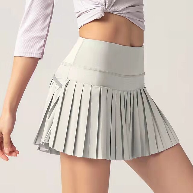 Falda de tenis para mujer falda atlética golf danza con bolsillos mini falda plisada para correr entrenamiento 