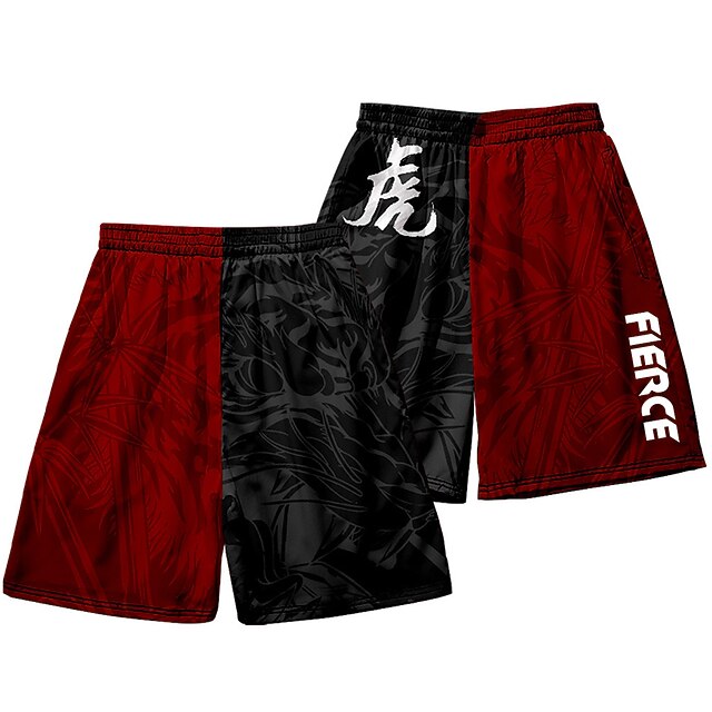Per uomo Informale Streetwear Dritto Pantaloncini Vita elastica Stampa  Breve Pantaloni Giornaliero Per uscire Media elasticità Pop art All'aperto  Sport Vita normale Rosso M L XL XXL 3XL del 9002353 2022 a €30.49