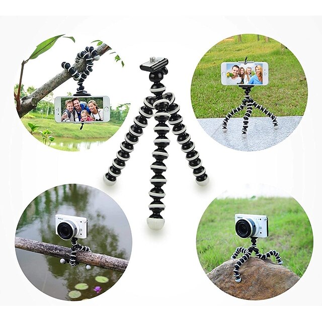 Phones & Accessories Phone Mounts & Holders | Mini Tripod Bracket Portable Flexible Mobile Phone Smartphone Tripods Foldable Des