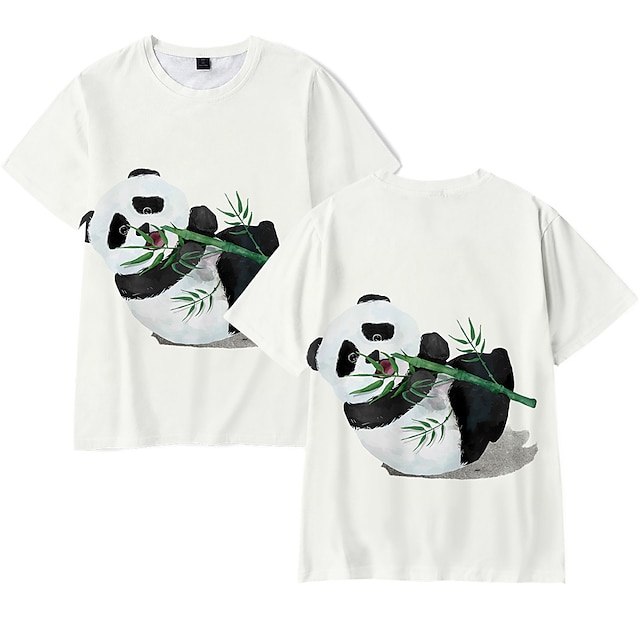 Toys & Hobbies Cosplay & Costumes | Inspired by Panda Bing Dwen Dwen T-shirt Anime 100% Polyester Anime Harajuku Graphic Kawaii 