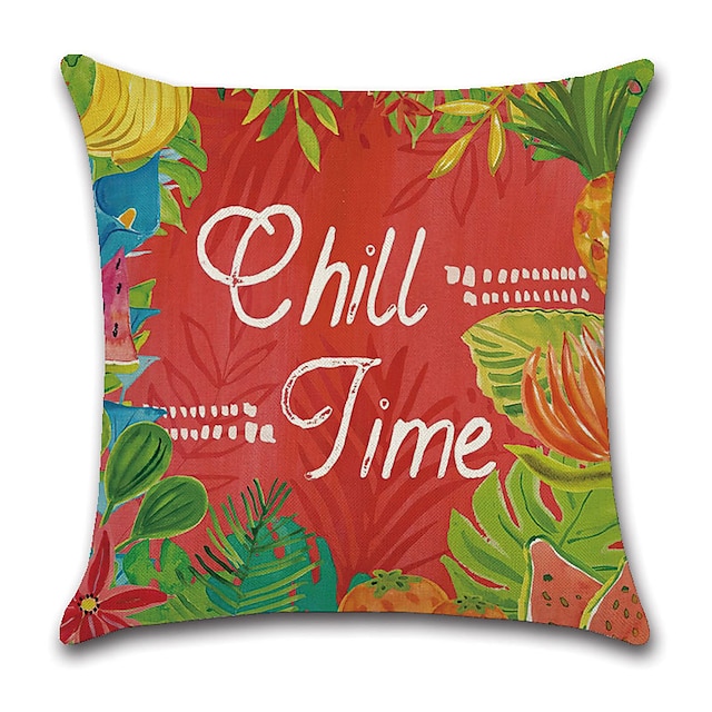 Home & Garden Home Decor | Tropical Double Side Cushion Cover 4PC Soft Decorative Square Throw Pillow Cover Cushion Case Pillowc