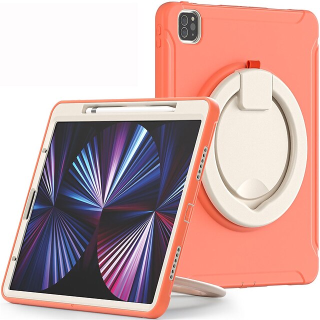 

Tablet Case Cover For Apple iPad 10.2'' 9th 8th 7th iPad Air 4th iPad Pro 12.9'' 5th iPad mini 6th Shockproof Dustproof with Stand Solid Colored Silicone PC