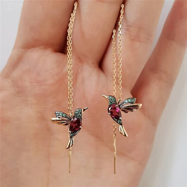 Women's Earrings Chic & Modern Street Bird Earring / Red / Blue / Fall / Winter / Spring 7