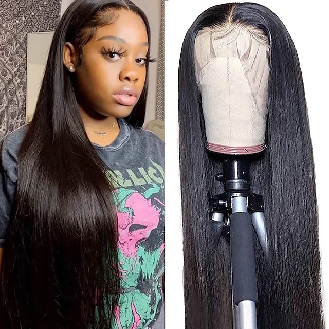 18 inch straight lace front wig