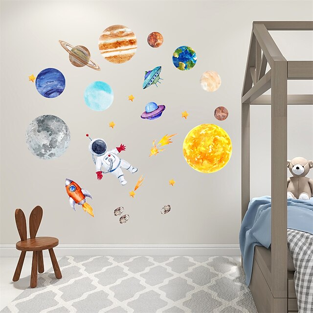 Home & Garden Home Decor | Stars Cartoon Wall Stickers Bedroom Kids Room & Kindergarten Removable PVC Home Decoration Wall Decal