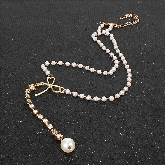 Shoes & Bags Fashion Accessories | Choker Necklace Necklace Womens Classic Imitation Pearl Bowknot Artistic Romantic Modern Cute