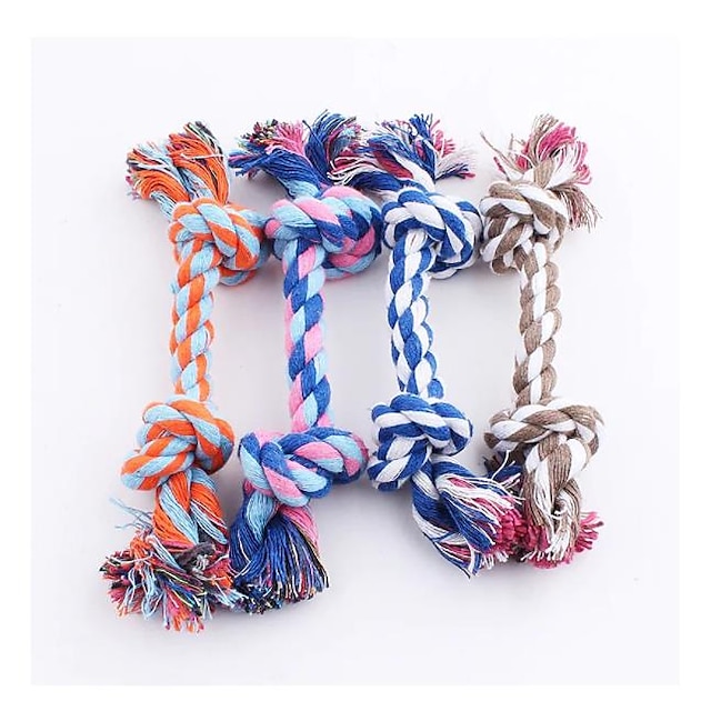  Chew Toy Teeth Cleaning Toy Dog Chew Toys Cat Chew Toys Ropes Interactive Cat Toys Fun Cat Toys Pets Dog Puppy Dog Toy 1 Piece Rope Braided Rope Funny Cotton Gift Pet Toy Pet Play