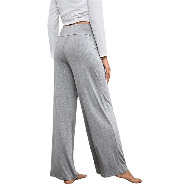 Women's Yoga Pants Wide Leg Drawstring Quick Dry Yoga Pilates Dance ...