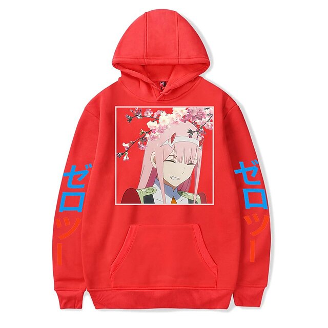 Toys & Hobbies Cosplay & Costumes | Inspired by Darling in the Franxx Zero Two 02 Hoodie Anime 100% Polyester Anime Harajuku Gra