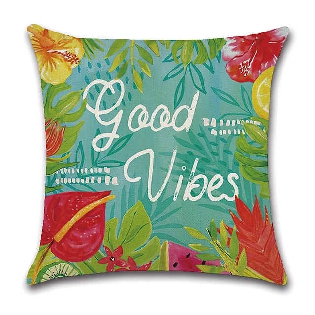 Home & Garden Home Decor | Tropical Double Side Cushion Cover 4PC Soft Decorative Square Throw Pillow Cover Cushion Case Pillowc