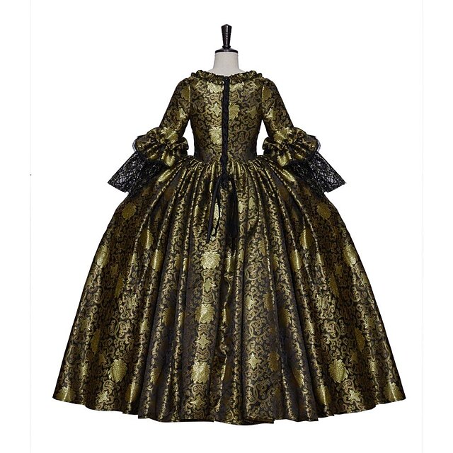Rococo Victorian Renaissance Floor Length Dress Party Costume ...