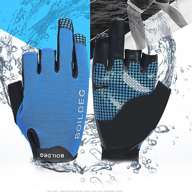 

BOODUN Bike Gloves / Cycling Gloves Breathable Quick Dry Wearable Skidproof Fingerless Gloves Sports Gloves Black Grey Blue for Adults' Outdoor Exercise Cycling / Bike