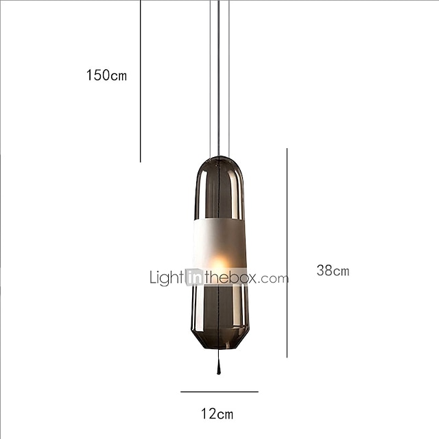 Lights & Lighting Pendant Lights | 12cm LED Pendant Light Single Design Modern Nordic Style Bedside Lamp Glass Electroplated 110