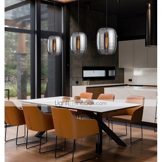 Lights & Lighting Pendant Lights | 30 cm Single Design Pendant Light Glass Globe Electroplated Modern 220-240V - GB21577