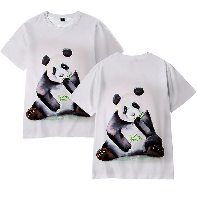 Toys & Hobbies Cosplay & Costumes | Inspired by Panda Bing Dwen Dwen T-shirt Anime 100% Polyester Anime Harajuku Graphic Kawaii 