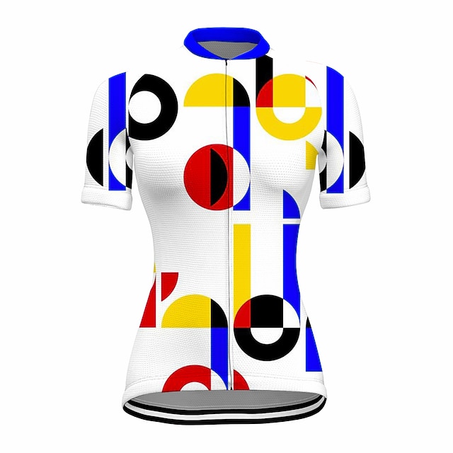

21Grams Women's Short Sleeve Cycling Jersey Summer Spandex White Bike Top Mountain Bike MTB Road Bike Cycling Quick Dry Moisture Wicking Sports Clothing Apparel / Stretchy / Athleisure