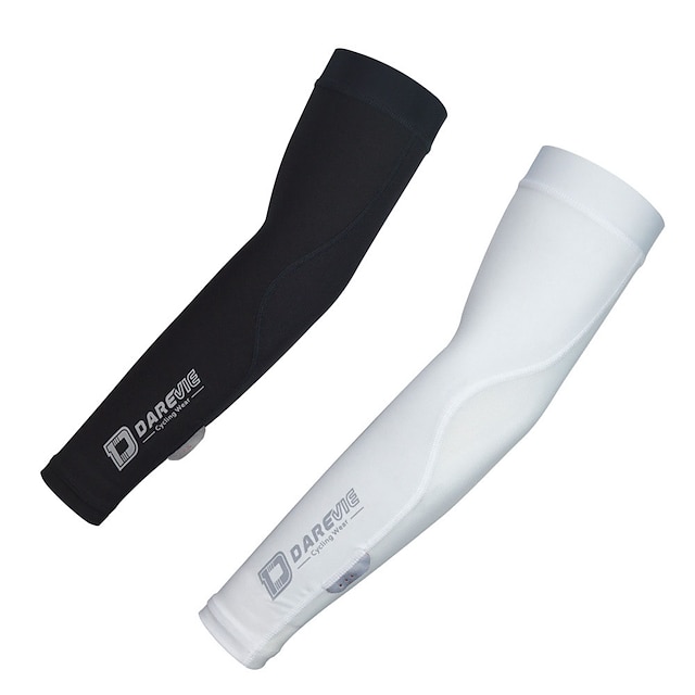 

Sleeves Solid Color Sunscreen Breathable Quick Dry Stretchy Protective Bike / Cycling White Black Spandex Summer for Men's Women's Adults' Basketball Outdoor Exercise Cycling / Bike Solid Color 1 Pair