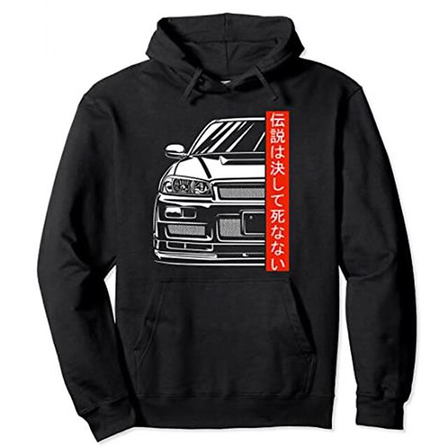 

Inspired by Initial D Takumi Fujiwara Hoodie Cartoon 100% Polyester Anime Harajuku Graphic Kawaii Hoodie For Men's / Women's / Couple's