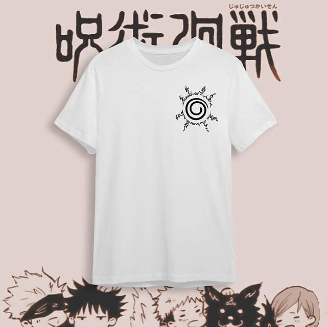 

Inspired by Jujutsu Kaisen Gojo Satoru T-shirt Cartoon 100% Polyester Anime Harajuku Graphic Kawaii T-shirt For Men's / Women's / Couple's