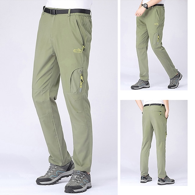 Men Casual Loose Fit Soft Mountain Hiking Pants Camping Walking Trousers Outdoor 