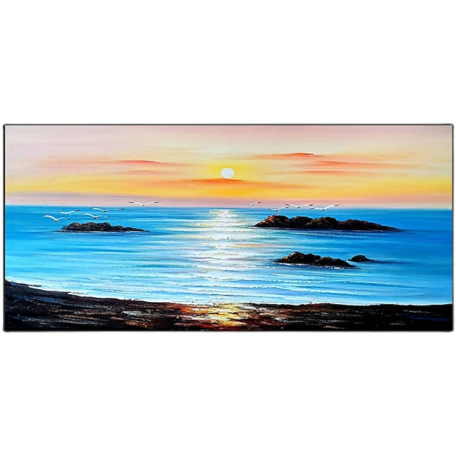 

Oil Painting Hand Painted Vertical Abstract Landscape Contemporary Modern Rolled Canvas (No Frame)