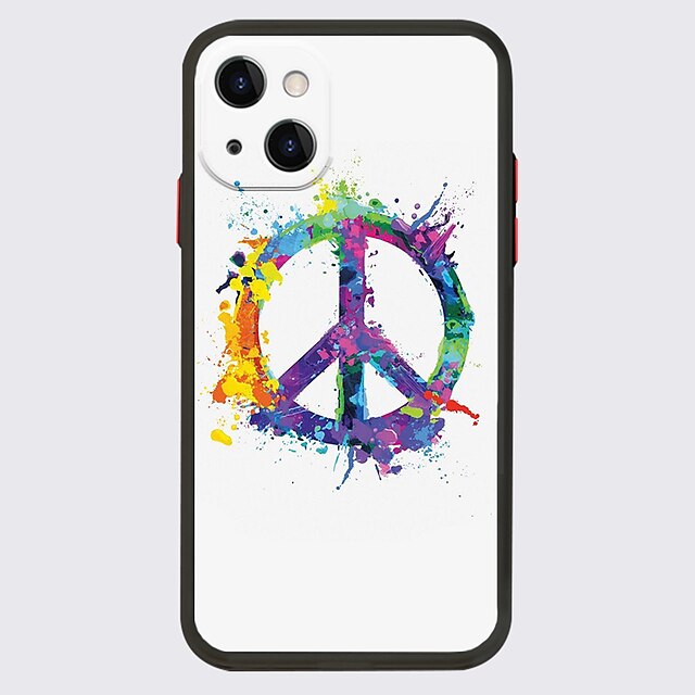 

PEACE LOVE NO WAR Phone Case For Apple iPhone 13 Pro Max 12 11 SE 2020 X XR XS Max 8 7 Unique Design Protective Case Shockproof Dustproof Back Cover TPU