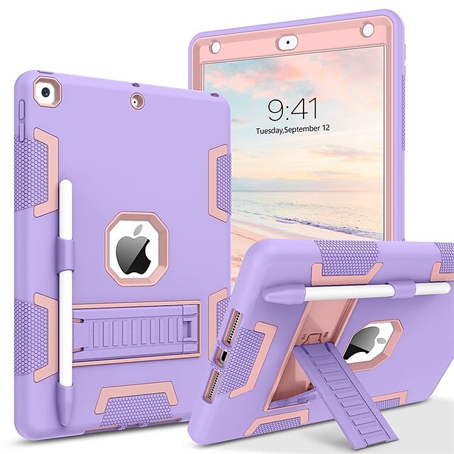 

Tablet Case Cover For iPad 9th Generation Case iPad 8th Gen Case iPad 7th Gen Case iPad 10.2 2021/2020/2019 Case 3 in 1 Heavy Duty Rugged Shockproof Protective Tablet Cover with Stand Pen Holder